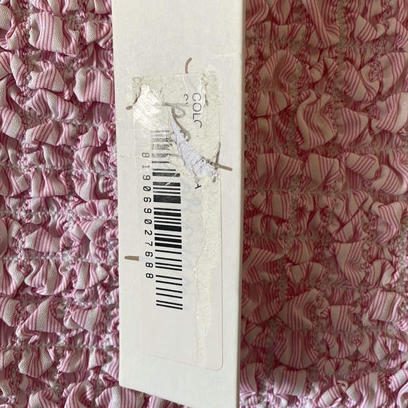 Petersyn X Revolve Tami fuschia smocked cropped tank top - Picture 3 of 7